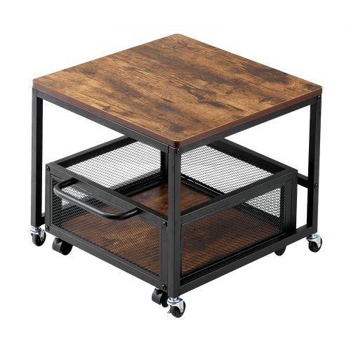 Mini Fridge Stand with Storage 198 lbs Mini Fridge Table with Movable