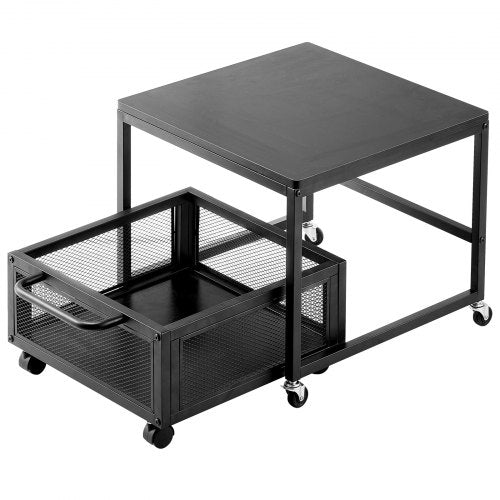 Mini Fridge Stand with Storage 198 lbs Mini Fridge Table with Movable