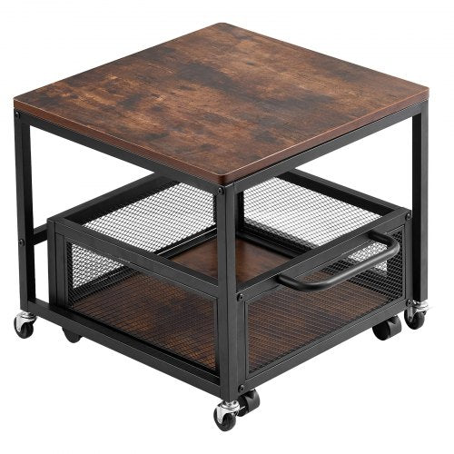 Mini Fridge Stand with Storage 198 lbs Mini Fridge Table with Movable