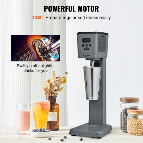 Milkshake Maker 375W Electric Milkshake Machine Single Head Drink Mixer