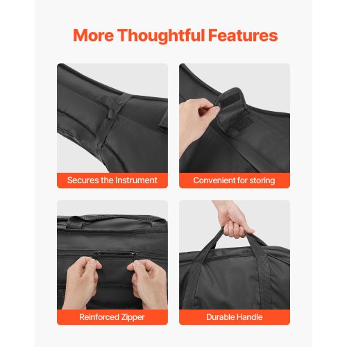 44 Full Size Cello Case Nylon Waterproof Lightweight Portable Travel