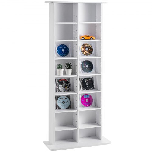 Media Storage Cabinet 8layer DVD Shelf Holds up to 464 CDs Adjustable CD