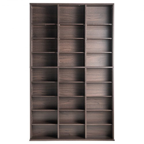 Media Storage Cabinet 9layer DVD Shelf Holds up to 756 CDs Adjustable CD