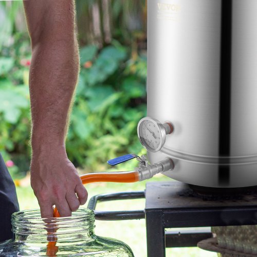 Stainless Steel Kettle 16 GALLON Brewing Pot Tri Ply Bottom for Beer Brew