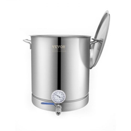 Stainless Steel Kettle 16 GALLON Brewing Pot Tri Ply Bottom for Beer Brew