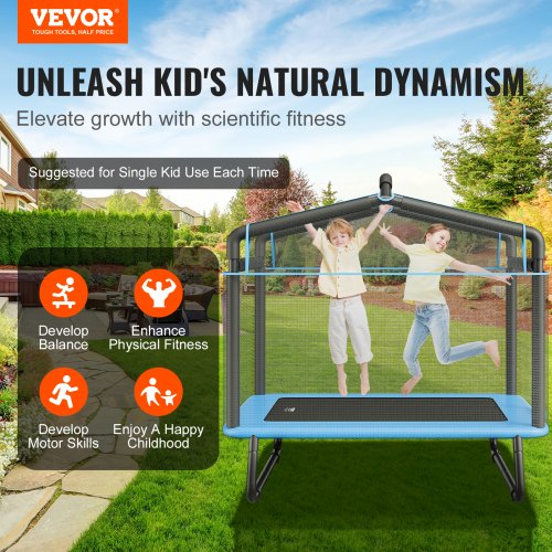 6FT Trampoline for Kids 72 IndoorOutdoor Toddlers Trampoline Mini Baby
