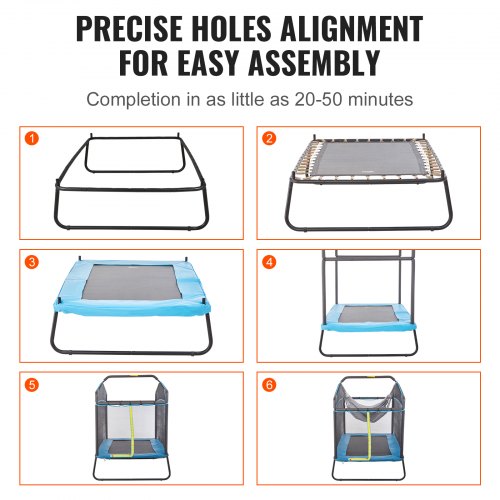 6FT Trampoline for Kids 72 IndoorOutdoor Toddlers Trampoline Mini Baby