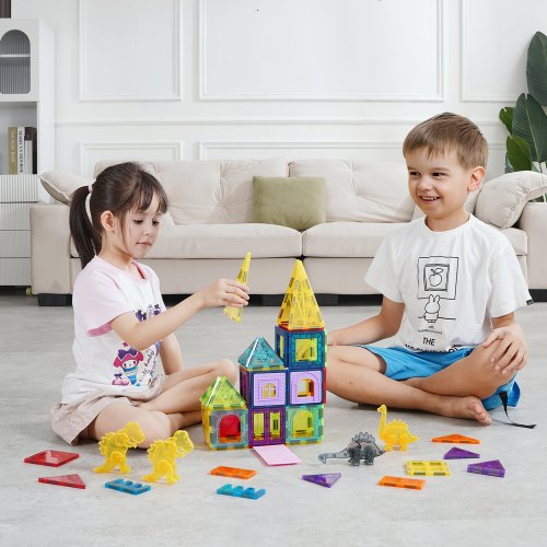 Magnetic Tiles 56 PCS Magnetic Animals Building Blocks for Kids Magnet