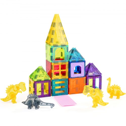 Magnetic Tiles 56 PCS Magnetic Animals Building Blocks for Kids Magnet