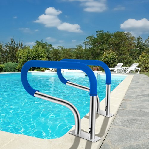 Pool Handrail 32 x 225 Swimming Pool Stair Rail 304 Stainless Steel Stair