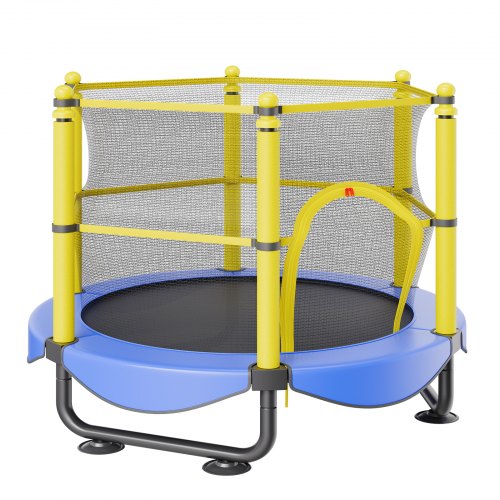 5FT Trampoline for Kids 60 Indoor Outdoor Trampoline with Safety Enclosure