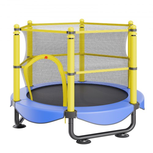 5FT Trampoline for Kids 60 Indoor Outdoor Trampoline with Safety Enclosure