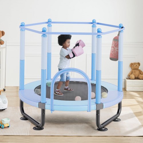 60 Kids Trampoline 5FT Indoor Outdoor Trampoline Mini Toddler