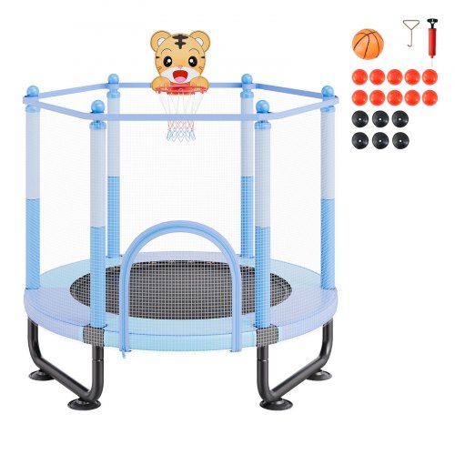 60 Kids Trampoline 5FT Indoor Outdoor Trampoline Mini Toddler