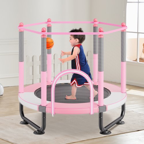 60 Kids Trampoline 5FT Indoor Outdoor Trampoline Mini Toddler