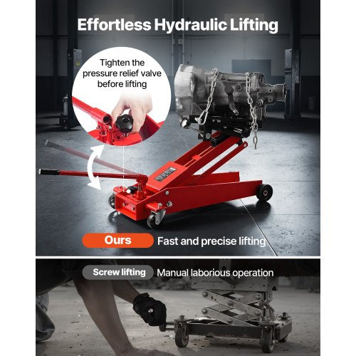 Low Profile Floor Jack 1000 Lbs 045 Ton Lifting Capacity Telescoping
