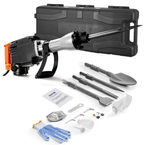 Demolition Jack Hammer 2200W Jack Hammer Concrete Breaker 1350 BPM Heavy