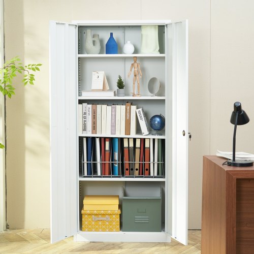Metal Storage Cabinet Steel Locking Storage Cabinet with 2 Magnetic Doors