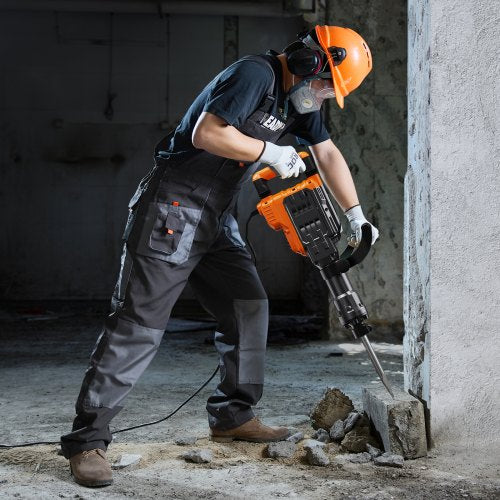Demolition Jack Hammer 3500W Jack Hammer Concrete Breaker 2pcs Chisel