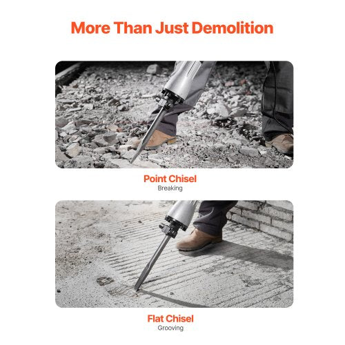 Demolition Jack Hammer 2200W Electric Jackhammer Heavy Duty 1350 BPM