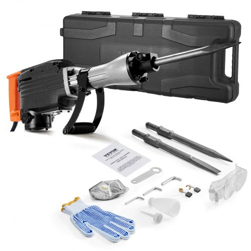 Demolition Jack Hammer 2200W Electric Jackhammer Heavy Duty 1350 BPM