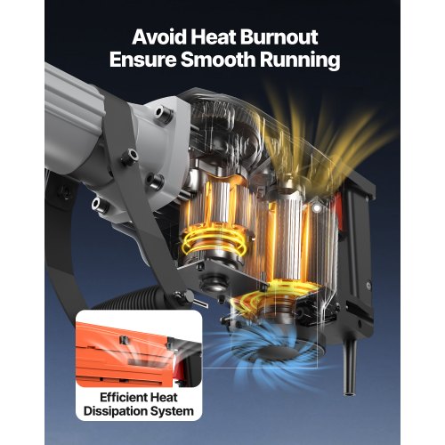 Demolition Jack Hammer 2200W 1400 BPM Jack Hammer Concrete Breaker Heavy