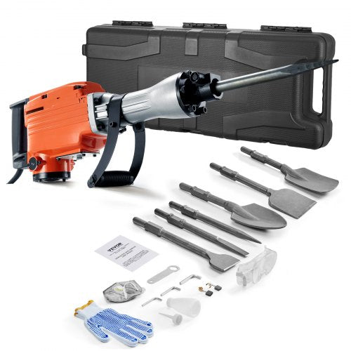 Demolition Jack Hammer 2200W Electric Jackhammer Heavy Duty 1350 BPM
