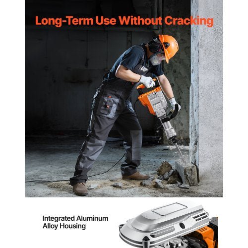 Demolition Jack Hammer 3500W Jack Hammer Concrete Breaker 1900 BPM Heavy