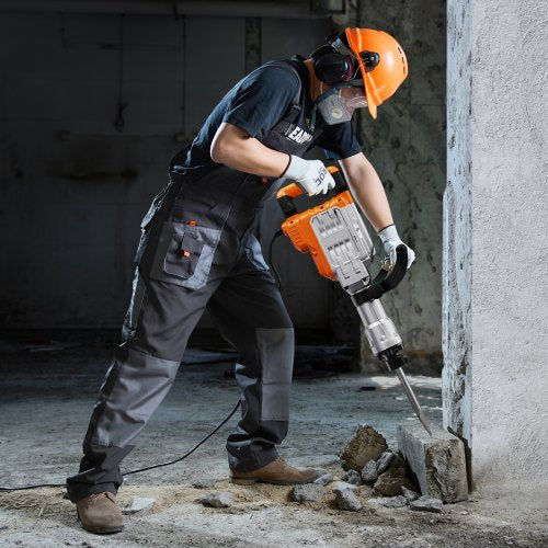 Demolition Jack Hammer 3500W Jack Hammer Concrete Breaker 1900 BPM Heavy