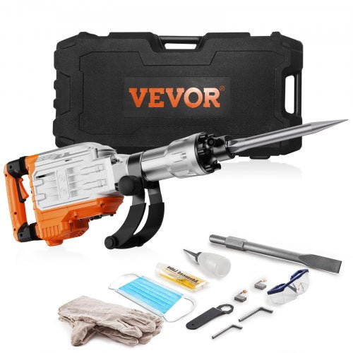 Demolition Jack Hammer 3500W Jack Hammer Concrete Breaker 1900 BPM Heavy