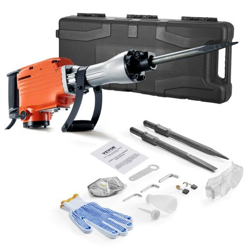 Demolition Jack Hammer 2200W Electric Jackhammer Heavy Duty 1350 BPM