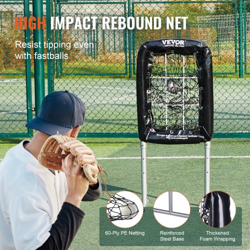 9 Hole Baseball Net 21x29 Softball Baseball Training Equipment for Hitting