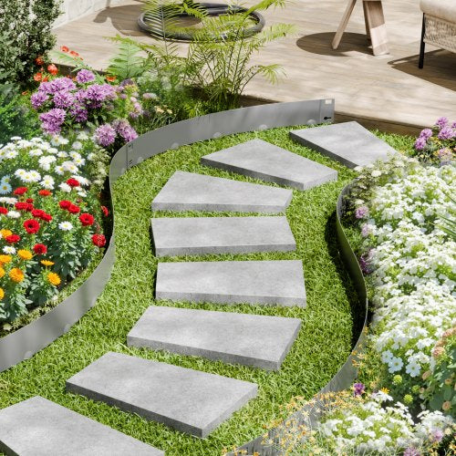 Steel Landscape Edging 5 Packs 39 x 5 in RustResistant Metal Landscape