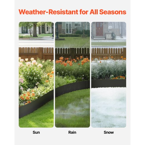 Steel Landscape Edging 6 Packs 40 x 6 in RustResistant Metal Landscape