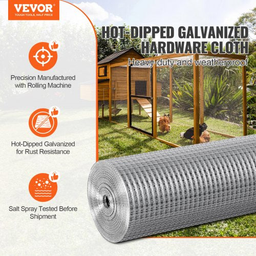 Hardware Cloth 12 inch 36in x 100 ft 19 Gauge Hot Dipped Galvanized Wire