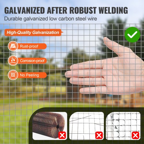 Hardware Cloth 12 inch 36in x 100 ft 19 Gauge Hot Dipped Galvanized Wire