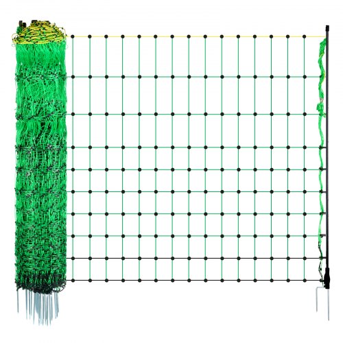 Electric Fence Netting 35 H x 164 L PE Net Fencing with Posts