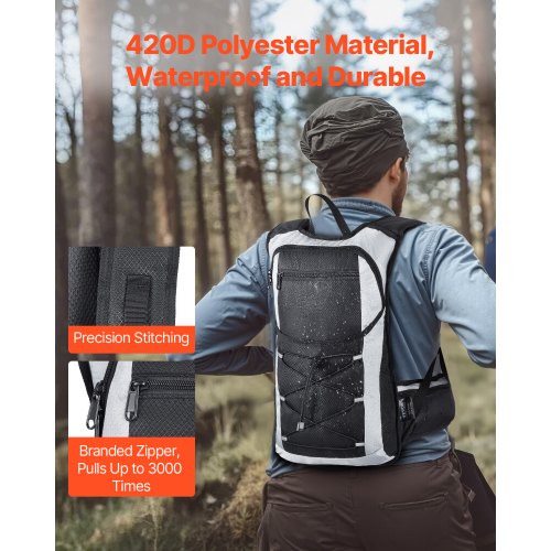 Hydration Backpack 15L Insulated Hydration Pack Backpack with 3L TPU Water