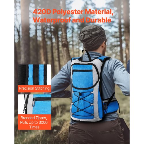 Hydration Backpack 15L Insulated Hydration Pack Backpack with 3L TPU Water