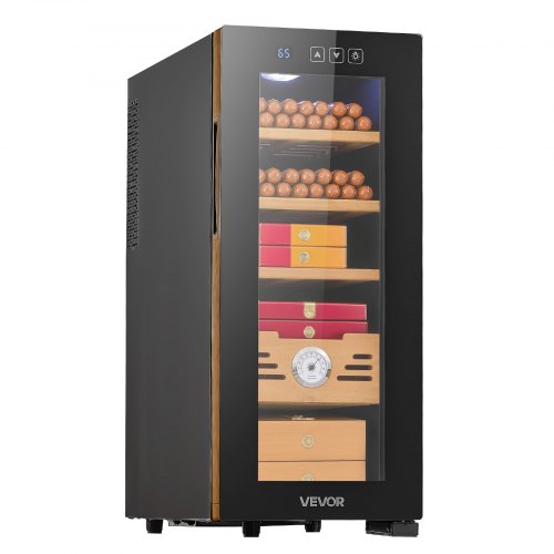 Electric Humidor 33L 250 Counts Cigar Cabinet With Cooling Temperature Control