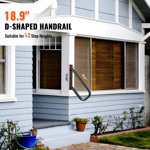 Handrails for Outdoor Steps 189 Length 13Pipe Wall Mount Safety