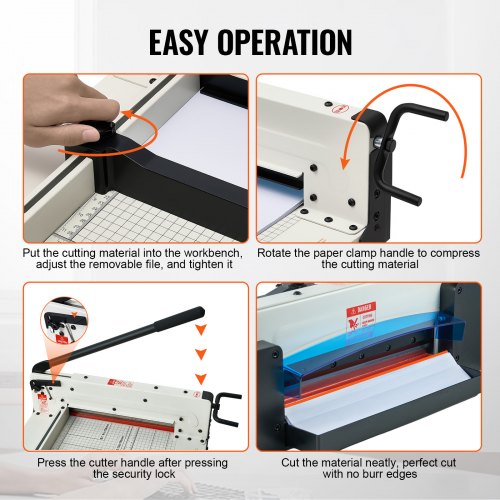 Heavy Duty Paper Cutter 12 Industrial Commercial Guillotine Paper Cutter