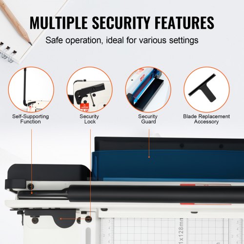 Heavy Duty Paper Cutter 12 Industrial Commercial Guillotine Paper Cutter