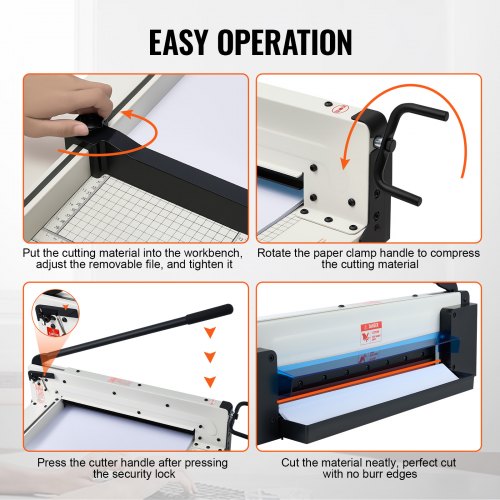 Heavy Duty Paper Cutter 17 Industrial Commercial Guillotine Paper Cutter