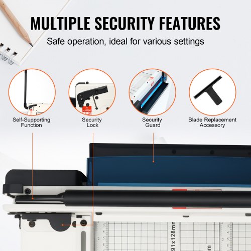 Heavy Duty Paper Cutter 17 Industrial Commercial Guillotine Paper Cutter