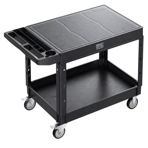 Utility Cart 550 lbs Load Capacity 37 x 25.4inch Service Cart TwoShelf