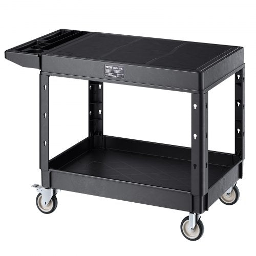 Utility Cart 550 lbs Load Capacity 37 x 25.4inch Service Cart TwoShelf