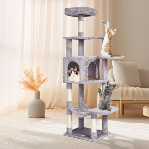 Cat Tree for Indoor Cats 606 Cat Tower with Cat Condo Sisal Scratching
