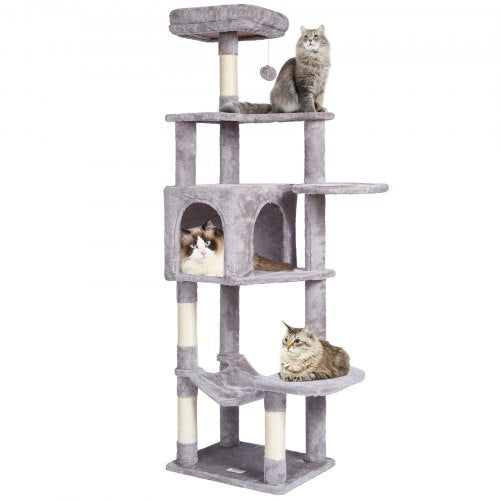 Cat Tree for Indoor Cats 606 Cat Tower with Cat Condo Sisal Scratching