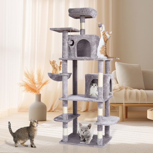Cat Tree for Indoor Cats 685 Cat Tower with 2 Cat Condos Sisal